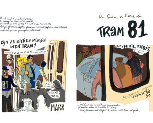 Mes petits Moleskines – Un jour à bord du tram 81… – Jean-Claire Lacroix