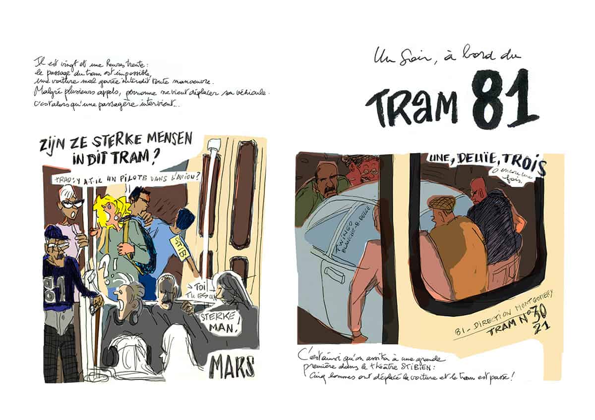 Mes petits Moleskines – Un jour à bord du tram 81… – Jean-Claire Lacroix