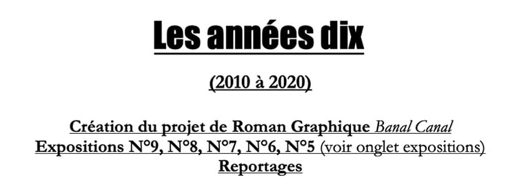 Jean-Claire Lacroix :: Biographie 2010-2020